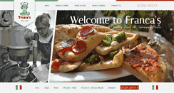 Desktop Screenshot of francastakeaway.co.uk